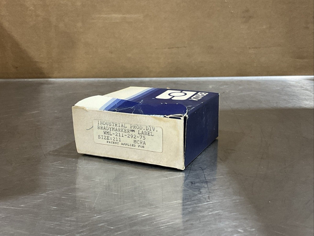 Bradymarker Labels WML-211-292-75 NOS SURPLUS