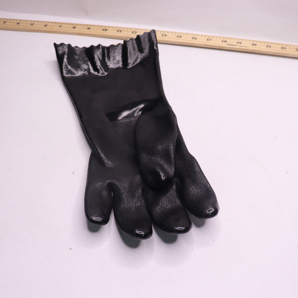 (12-Pairs) Anchor Brand Jersey Lined Gloves Black PVC Finish 101-7400