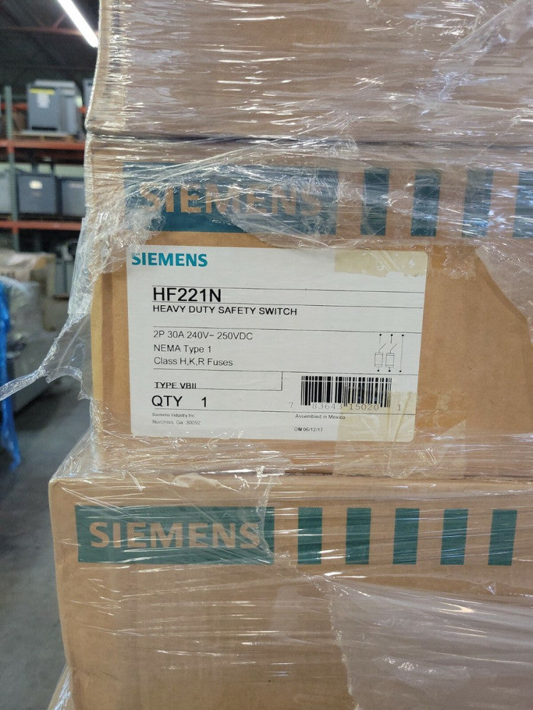 1 NEW HF221N Siemens Heavy Duty Safety Switch 30 Amp 240V P2 B2