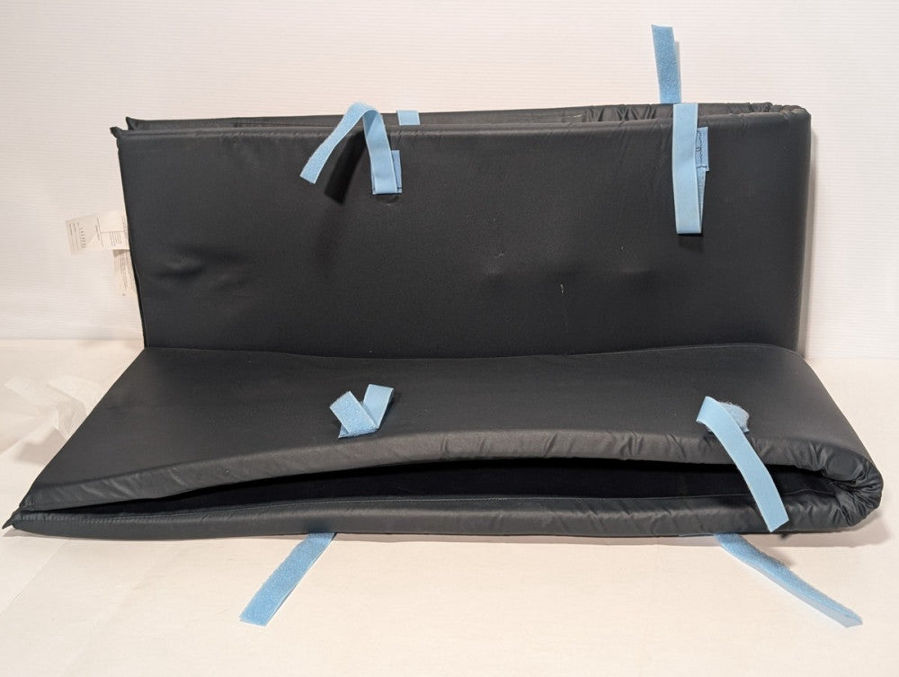 Set Black Medical Hospital Crib Child Bed Pad Bumpers with Strap Ties 14"x68"x1"