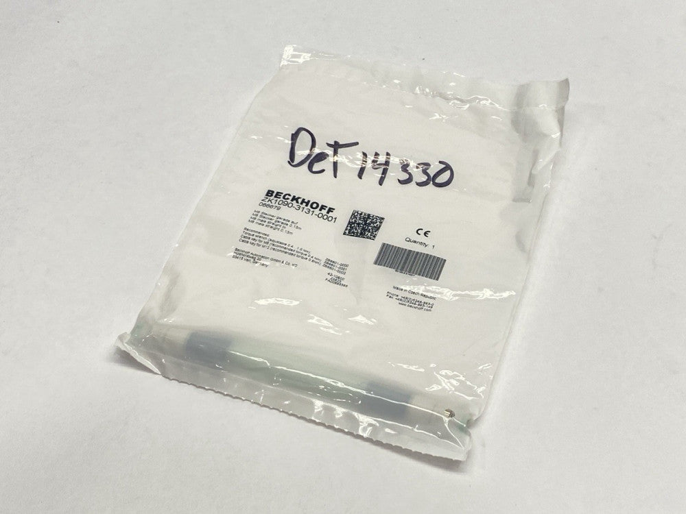 Beckhoff ZK1090-3131-0001 EtherCAT Extension Cable M8 4-Pin Male 0.13m