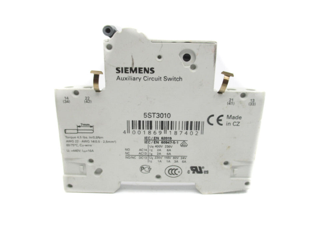 SIEMENS 5ST3010 400V 6A UNMP