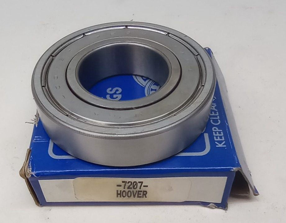 Hoover 7207Z Angular Contact Ball Bearing 35X72X17mm 7207-Z Single Shielded
