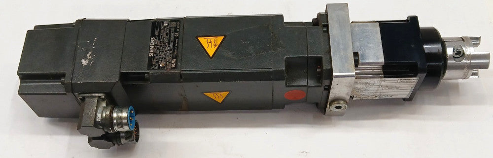 SIEMENS SIMOTICS SERVO MOTOR W/PLANETROLL PLANETARY GEARBOX 3 PH 6000 RPM 2.6 A
