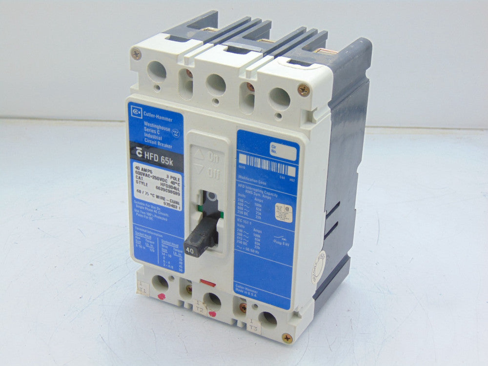 EATON CORPORATION HFD3040L CIRCUIT BREAKER