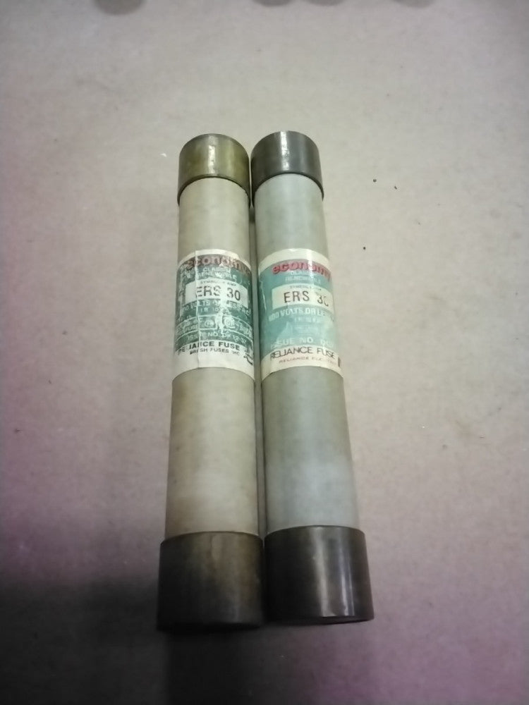 Economy ERS-30 Class H Renewable Fuse 600V, Lot of 2