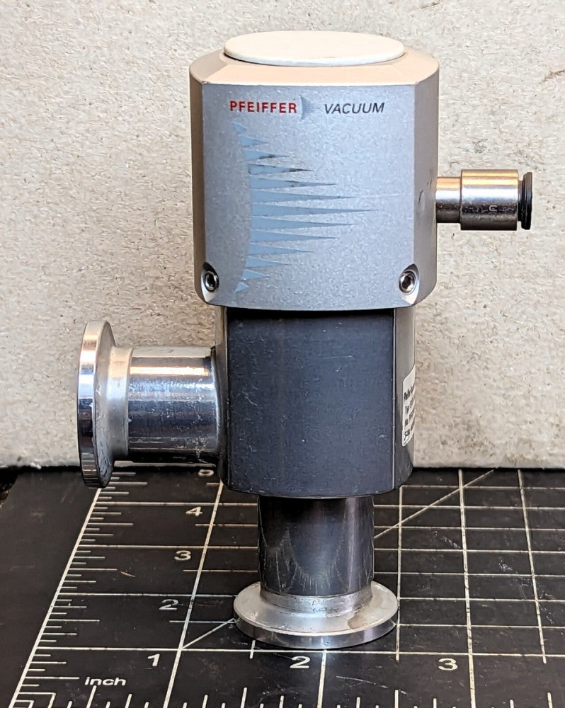 Pfeiffer EVB 016 PA DN 16 ISO-KF PNEUMATIC ANGLE VALVE [BIBB]