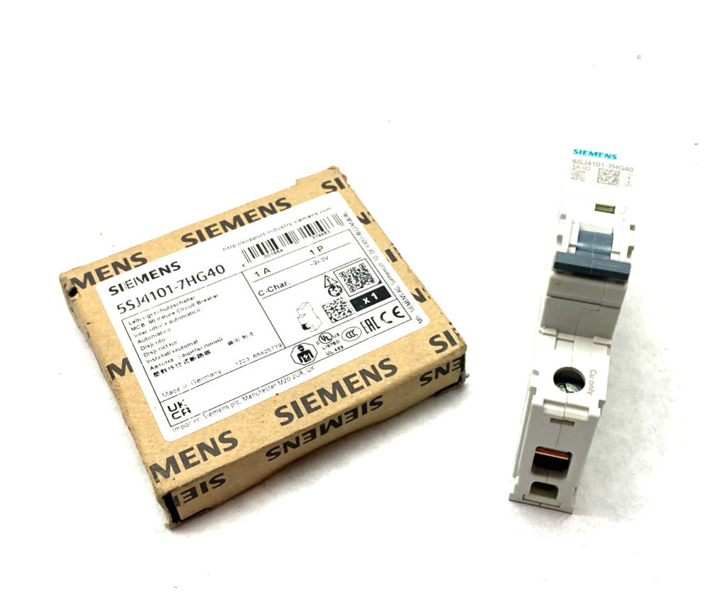 Siemens 5SJ4101-7HG40 Miniature Circuit Breaker 1-Pole 1A 240V