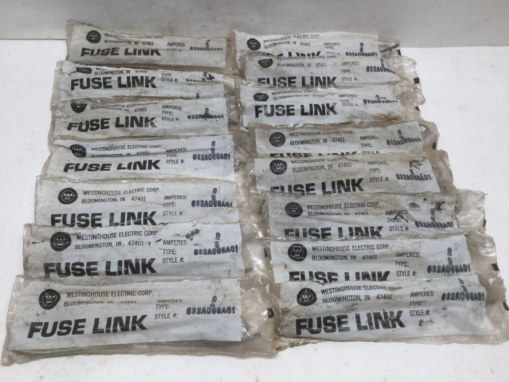 Westinghouse 2 AMP Fuse Link Style #632A066A01 Type S (Lot of 14)