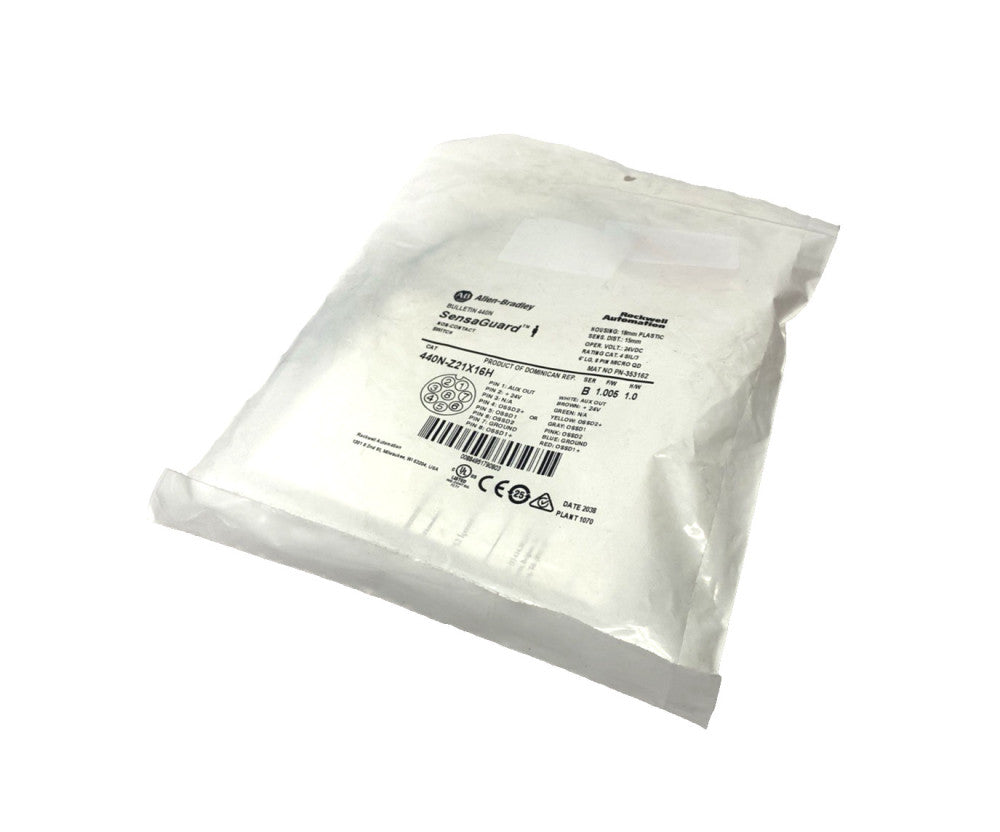 Allen Bradley 440N-Z21X16H Ser. B SensaGuard Non-Contact Switch 18mm Dia.