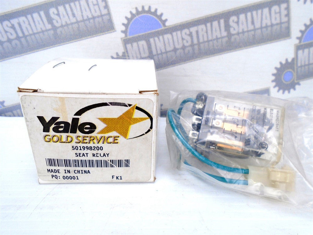 Yale 501998200 - W388CQX-11 - SEAT RELAY -w/PIGTAIL PLUG - 24-28VDC -NEW in BOX