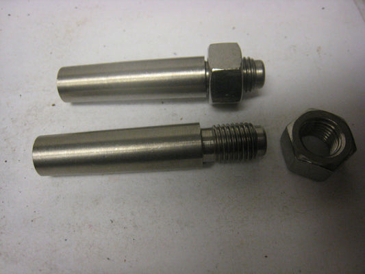2 pc  SS Shoulder studs  1/2" shaft 7/16-20 W/nut"  1-3/4 " long shoulder