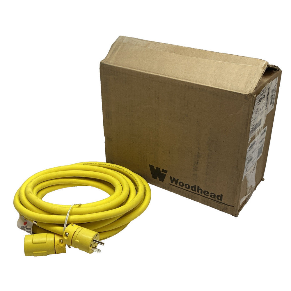 Molex 1301430084 Super-Safeway Cordset NEMA 5-20 25' 12/3 Yellow M-F 12 AWG