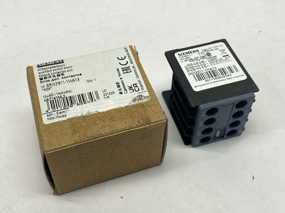 Siemens 3RH2911-1HA13 Auxiliary Switch Block