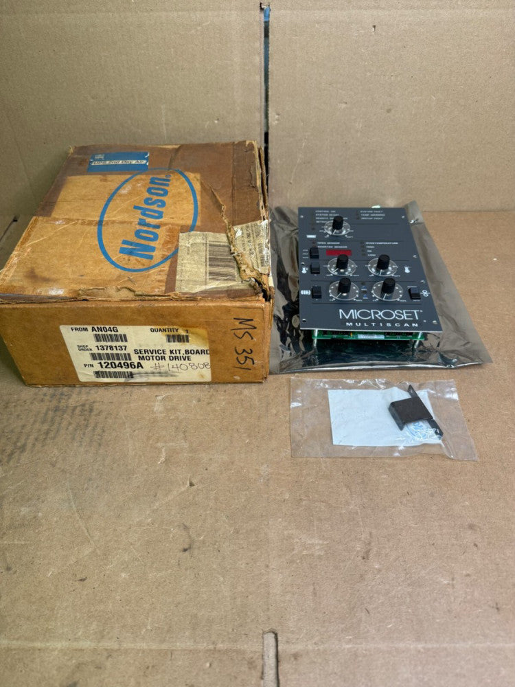 NORDSON 120496A MICROSET MULTISCAN CONTROLLER, NEW-OPEN BOX! MAKE OFFER!