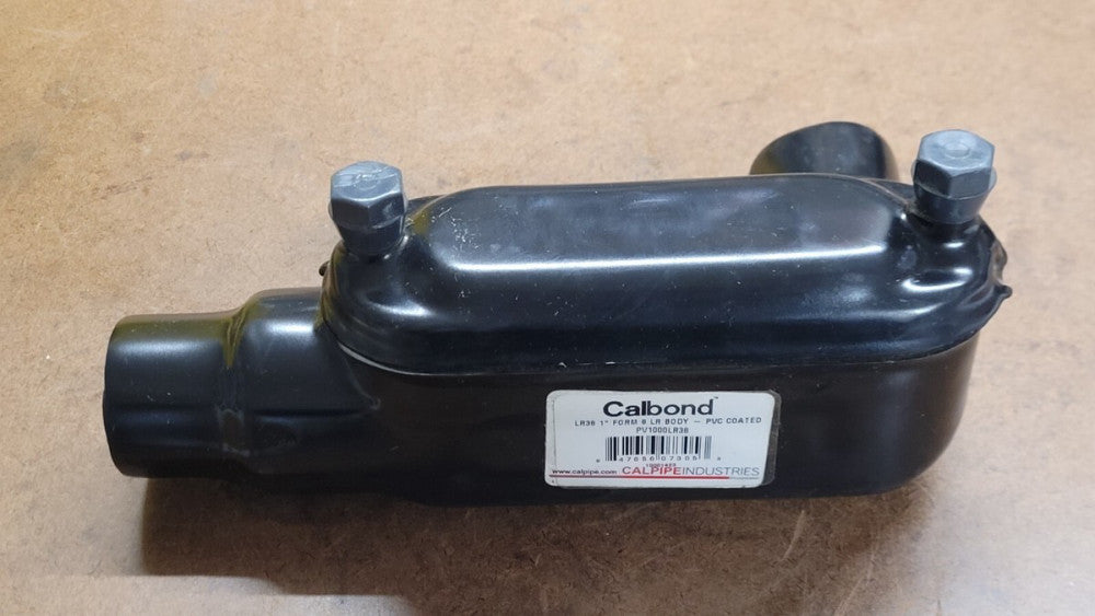 Calbond PV1000LR38 1" LL Body Right Angle Conduit Body PVC Coated