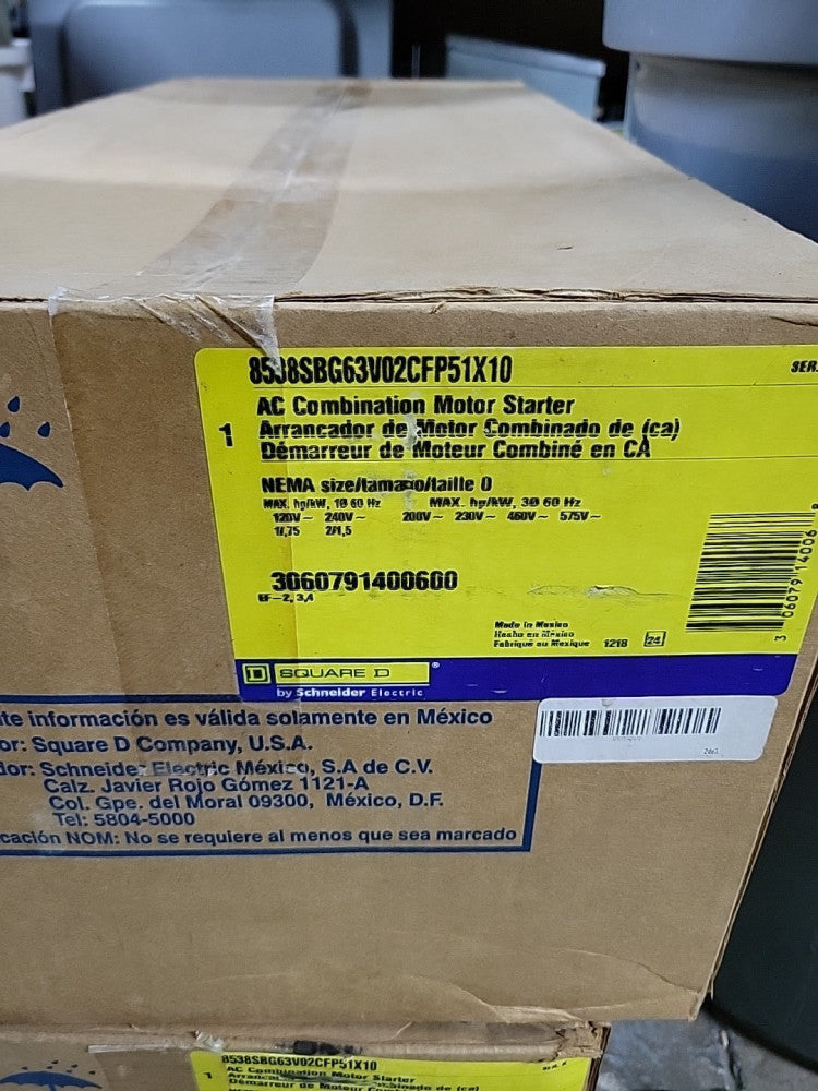 Brand New Square D 8538SBG63V02CFP51X10