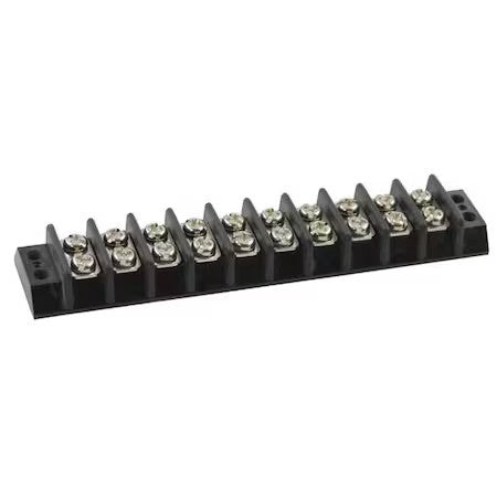 Zoro Select 6Zeg0 Terminal Strip,15A,10 Pole,300Vac