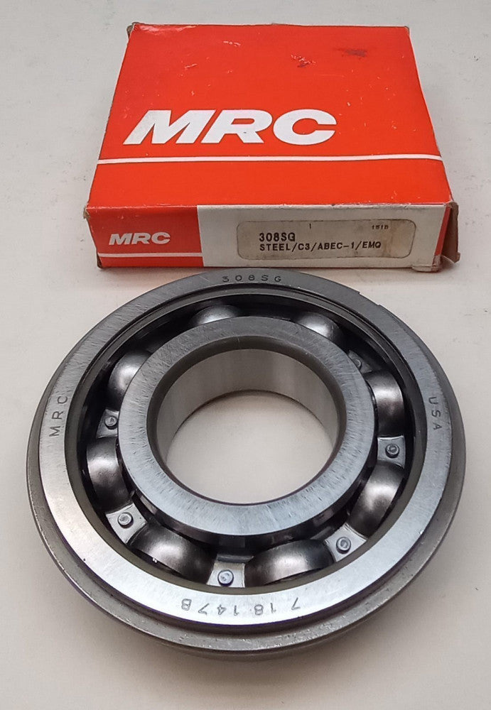MRC 308SG-C3 Ball Bearing Deep Groove 40 x 90 x 23mm 308SGC3 With Snap Ring