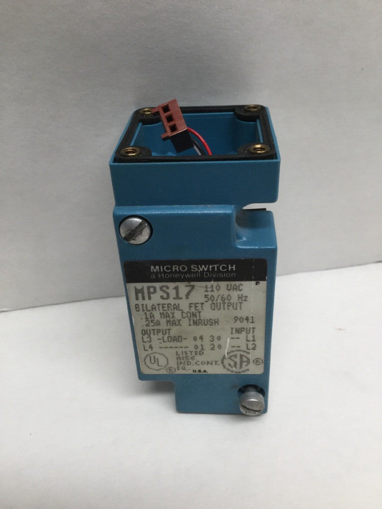 Honeywell Micro Switch MPS17 Bilateral FET Output .1A Max 110 VAC 50/60Hz 9041