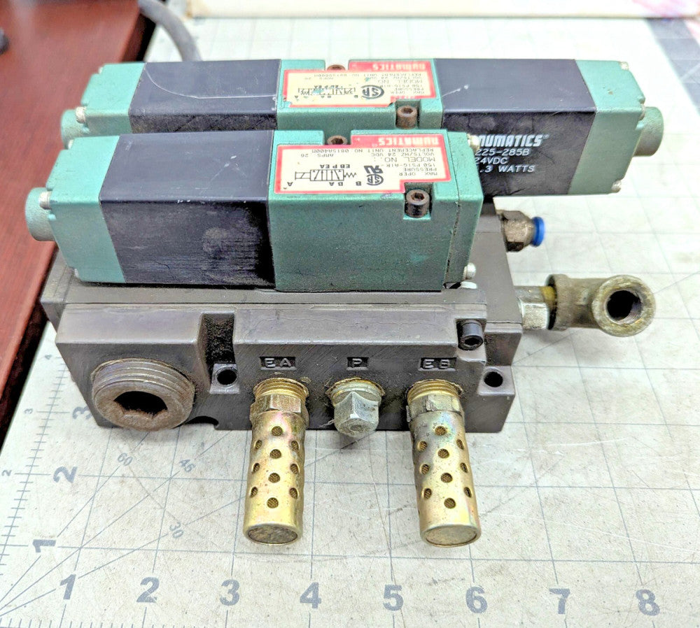 Numatics FlexiBlock Manifold 081SA400M 081SS600M 225-285B Working Pull [B7S4]