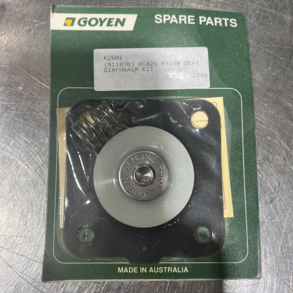 Goyen, K2501, M1183B RCA25 Nylon Seat Valve Diaphragm Rebuild Repair Kit Valve