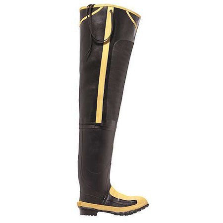 Lacrosse 24509099 Men's Hip Wader, 12 Steel Toe, Black