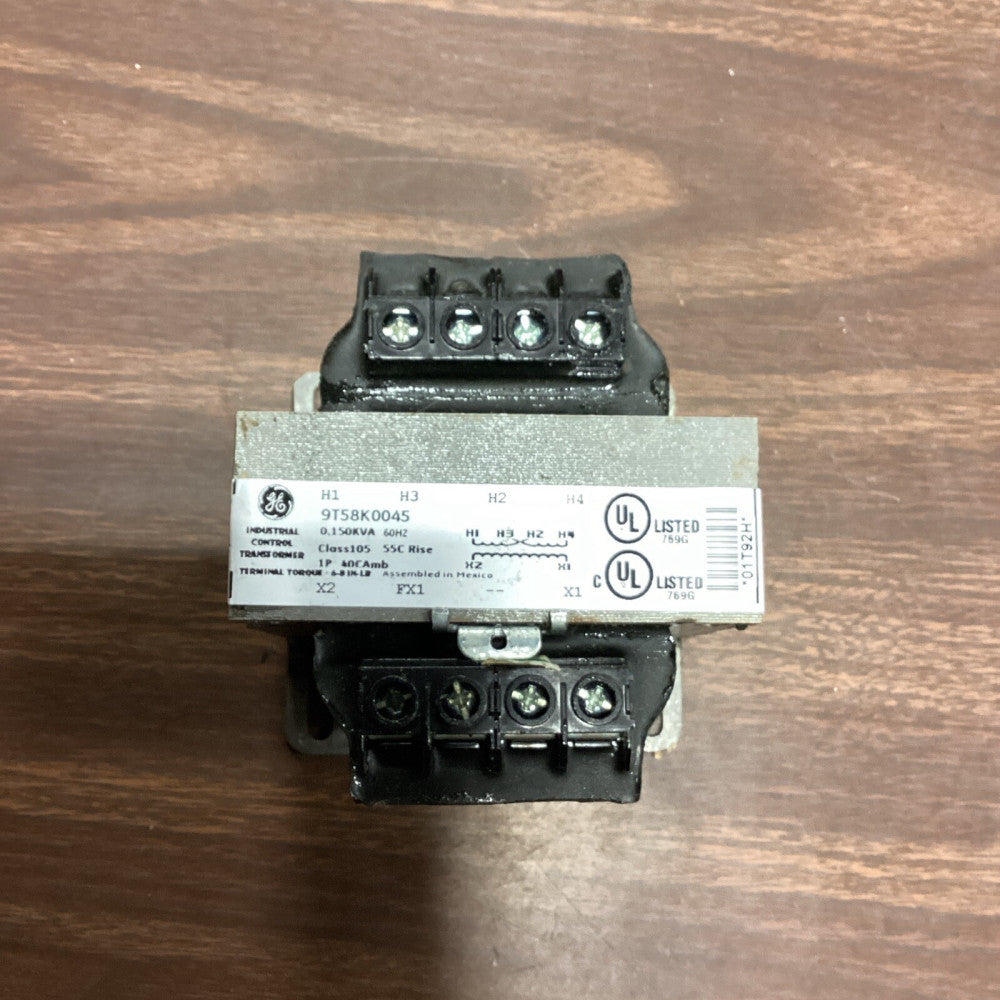 General Electric 9T58K0045 Core & Coil Transformer 1PH 0.150KVA 240X480V