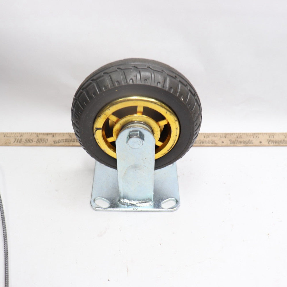 (4-Pk) Heavy Duty 360 Swivel Caster Wheel 5-3/4" OD x 2" W 4-3/8" Base x 3-7/8"