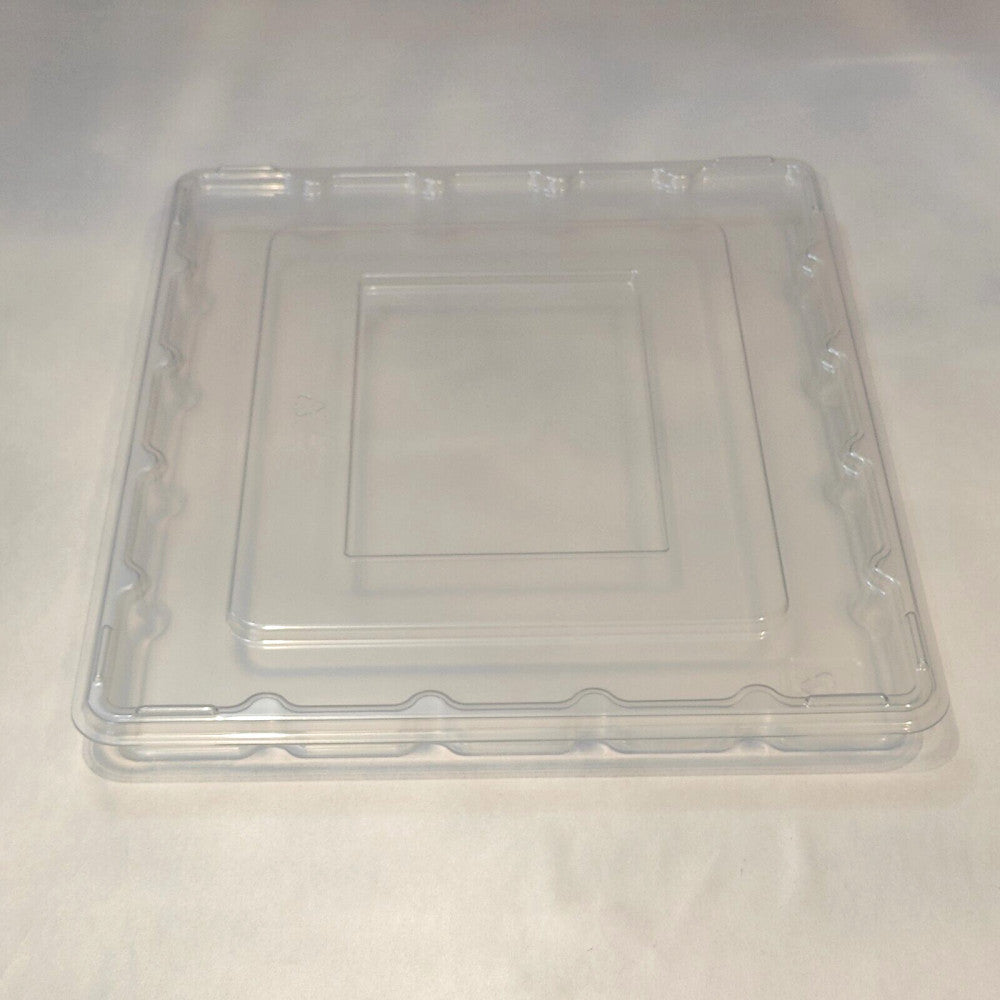 25pc 13"x11"x1" Anti Static Plastic Tray W/ Lid For Electronics Shipping Storage