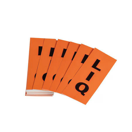 Brady 176248 Pipe Marker Label Kit,Pk50, 176248