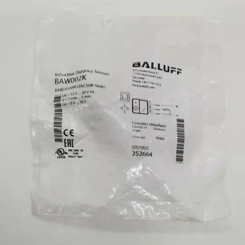 BALLUFF BAW M18MI-UAC50B-S04G Proximity Sensor NEW