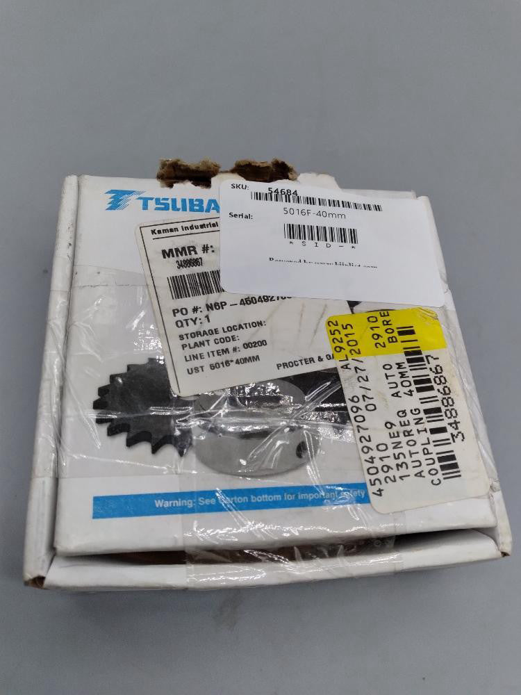 NEW Tsubaki 5016F-40MM Chain Coupling Sprocket 40mm Bore 16 Teeth 