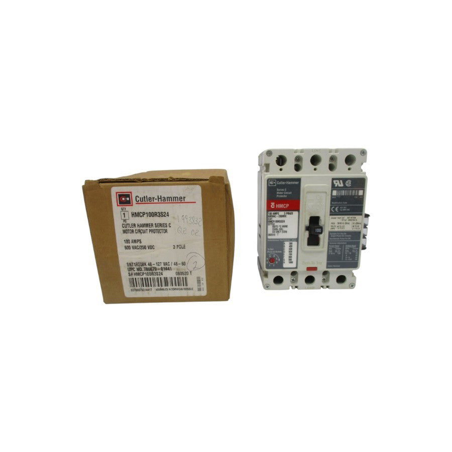 CUTLER HAMMER HMCP100R3S24 600VAC 100A NSMP