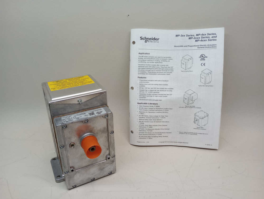 Schneider Electric MP-452-0-0-2 Rotary Actuator .65 AMP 120V 40W 60HZ