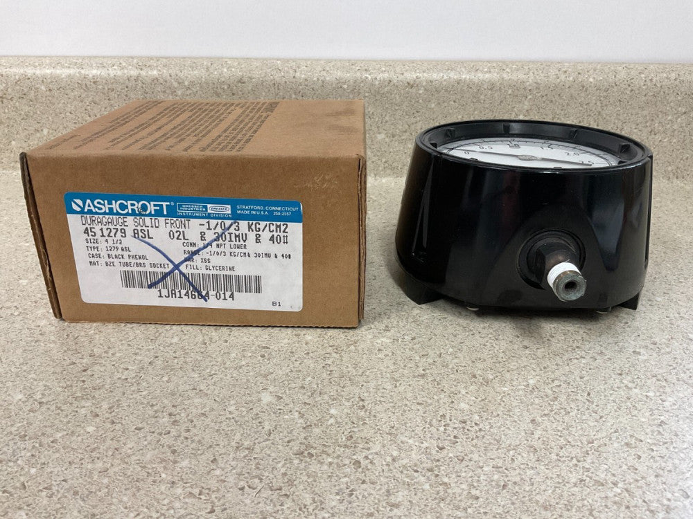 Ashcroft 1JA14664-014 Size 4 1/2, 1/4NPT NEW