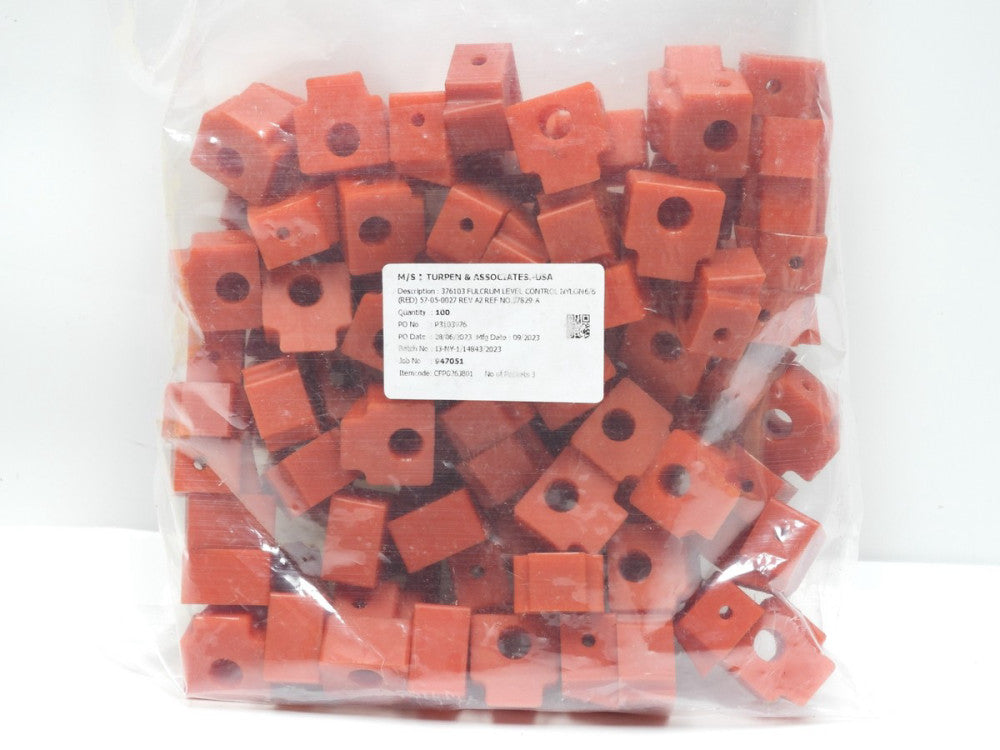 100-Pack 376103 Seal 26.67 x 25.40 x 16.00 mm Fulcrum Level Control Nylon 6/6 Re