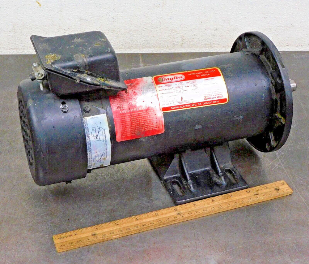Dayton 2M169C DC Permanent Magnet Motor 3/4 HP 1,725 RPM 56 Frame 90V