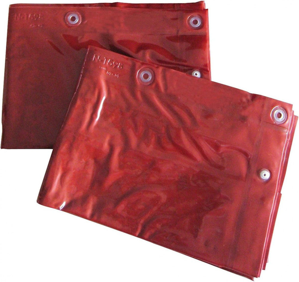 Cepro Orange Welding Curtain DIN EN ISO 25980 / EN 1598 180 x 140 cm Lot of Two