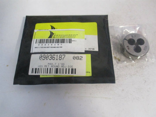 (314-1628) M4x0.70 Metric Coarse 1" OAL High Speed Steel Round Adjustable Die 