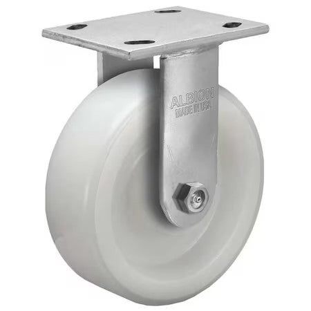 Albion 16Nw06201r 6" X 2" Non-Marking Nylon Rigid Caster, No Brake, Loads Up To