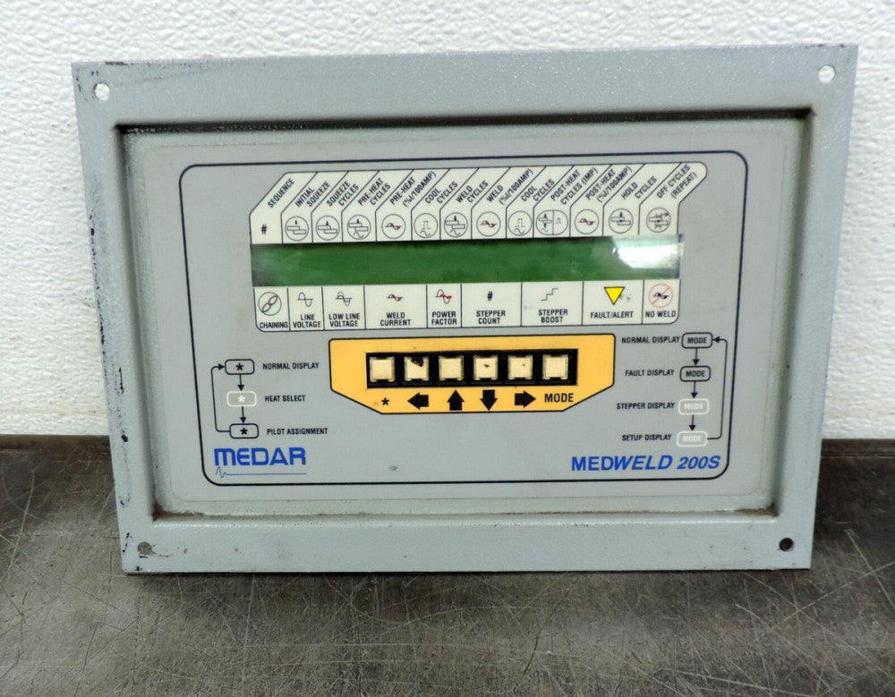 Medar WTC- Medweld  6723-4M2 Control Board Display Circuit Board with Face Plate