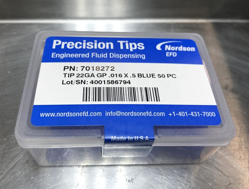 Nordson 7018272 Precision Tips 22GA GP .016X.5 Green 50-pieces