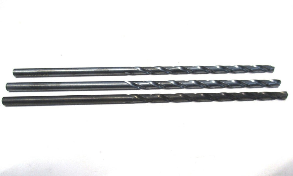 C-L (50308) #18 .1695" x 5/32 x 3-3/8 x 5-3/4 2-Flute HSS Taper Drill - Lot of 3