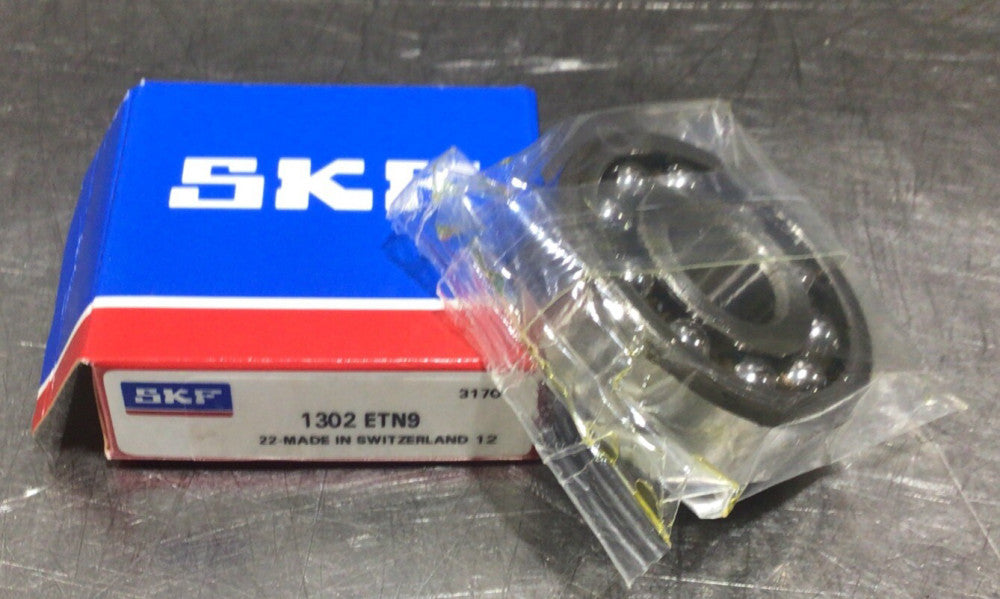 1302 ETN9 Self-Aligning Ball Bearing 15x42x13mm Nos Surplus