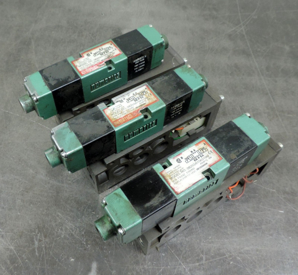Numatics 082SS615K019M Valve  120 V 150 PSI Lot of Three (3)