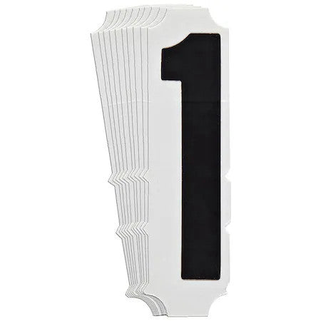 Brady 5100P-1 Numbers And Letters Labels, Pk 10