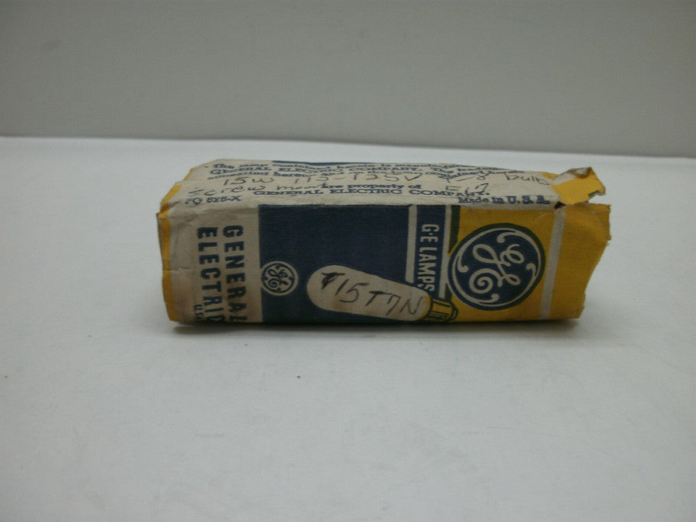 GENERAL ELECTRIC T15T7N MINIATURE LAMP BULBS 115-125 VOLT 15 WATT E17 NEW IN PKG