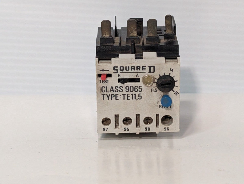 Square D 9065 TE11,5 Solid State Thermal Overload Relay, 600vac, 11.5A - 16A