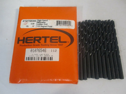 (301 5.50) 5.5mm x 95mm OAL 118° High Speed Steel Jobber Drill - Pack of 11